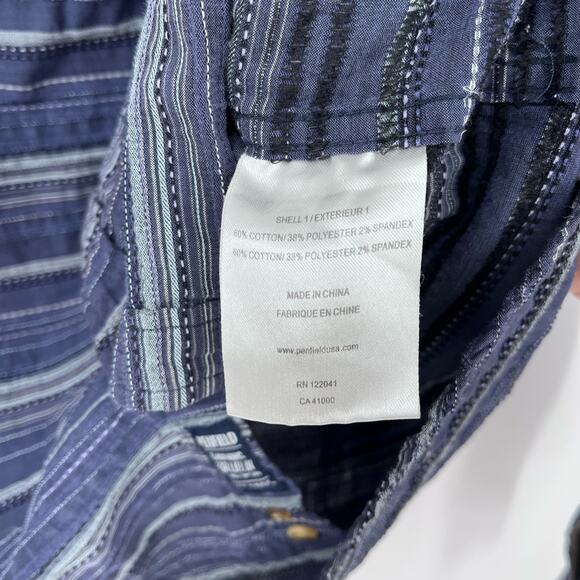 Penfield McKay Blue Vertical Stripe Shirt Size Small - Picture 5 of 9